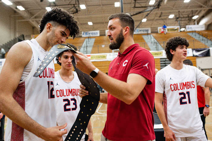 Columbus Harvard Westlake boys basketball Les Schwab Invitational December 30 2023 Naji Saker 2 -Southridge Harvard Westlake boys basketball Les Schwab Invitational postgame December 2023 Naji Saker-437